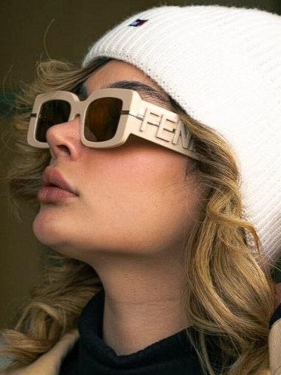 NEW FENDI FE40133I 57E SUNGLASSES BEIGE WOMEN EYEWEAR FENDI main image 8